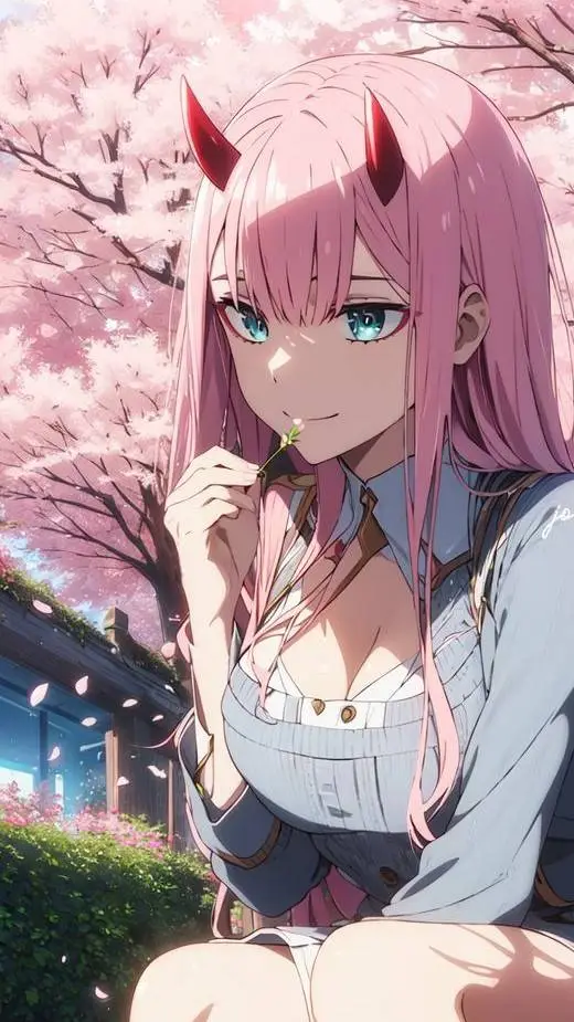 ai character: Zero Two background