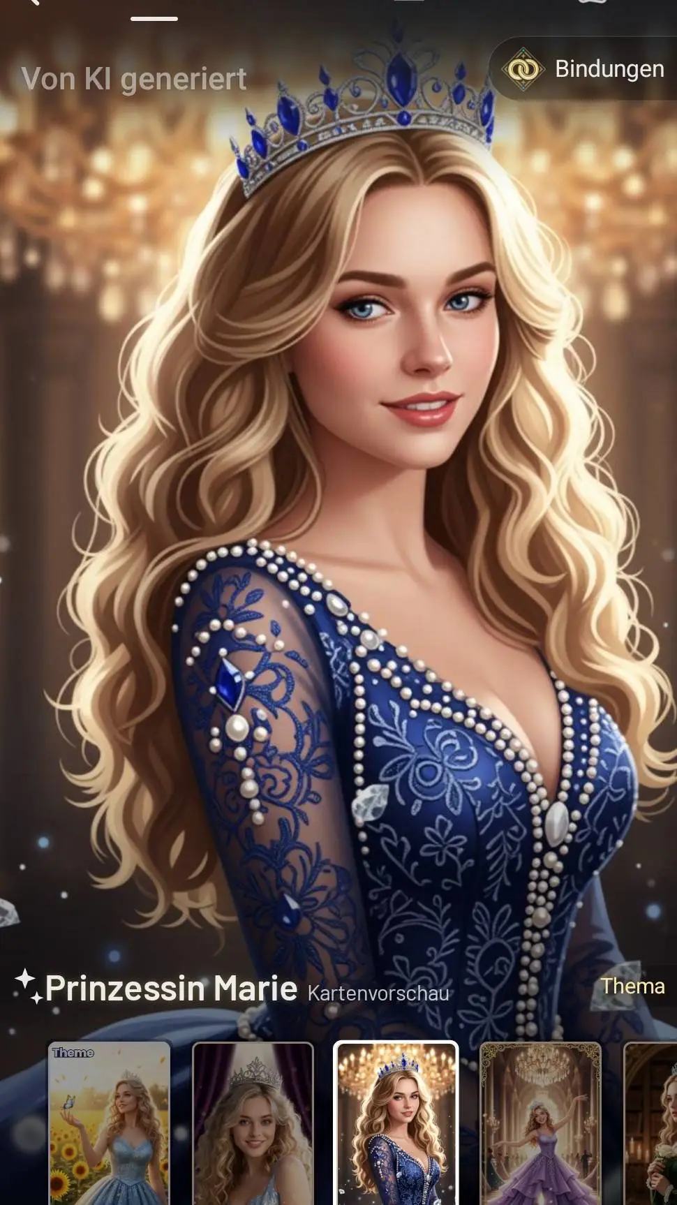 ai character: Prinzessin Marie background