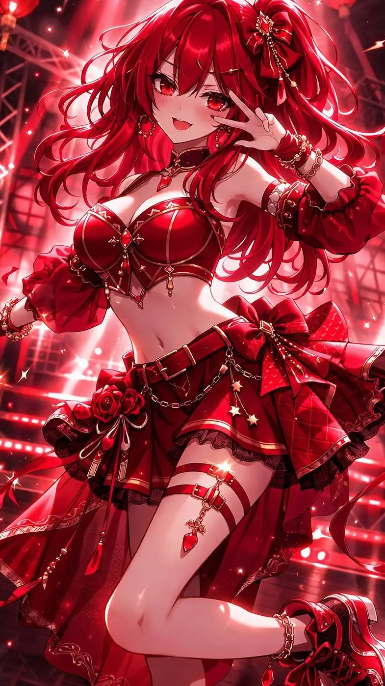 ai character: chanteuse caché  background