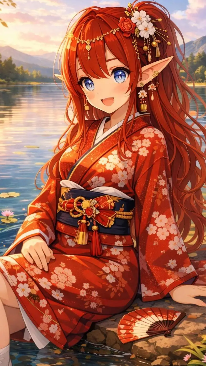 ai character: frieren  background