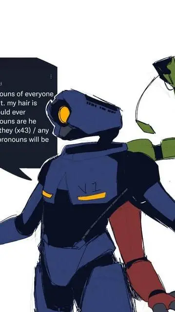 ai character: V1(Ultrakill) background