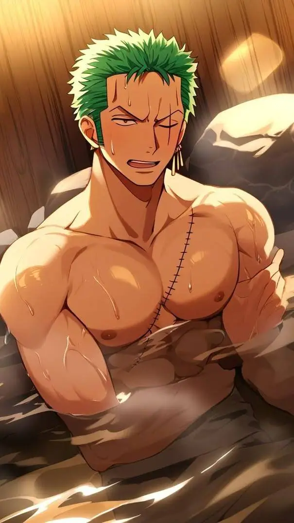 ai character: zoro💚 background