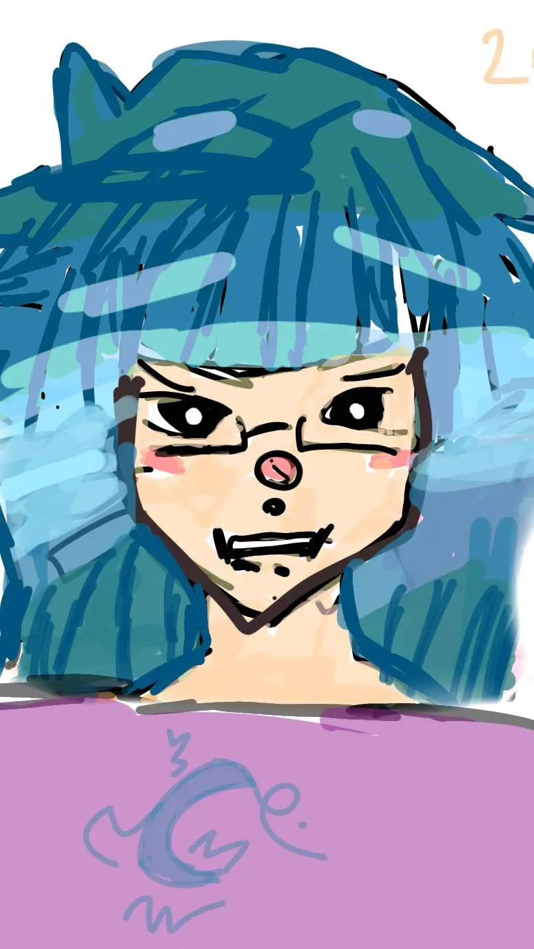 ai character: blueraspberry 2 background