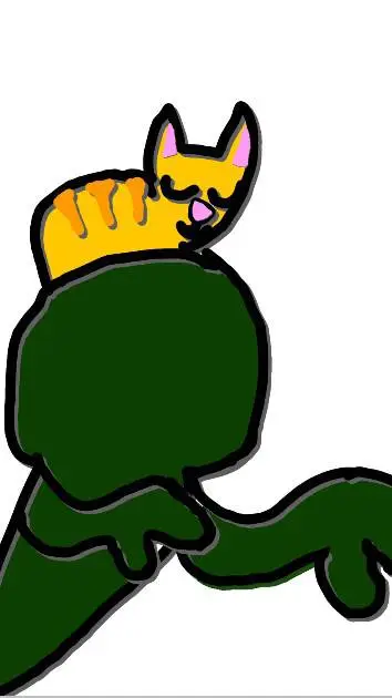 ai character: cat Ghost  background