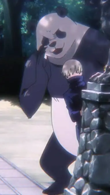 ai character: Toge and Panda background