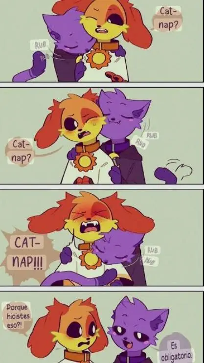 ai character: cat nap x dog day background