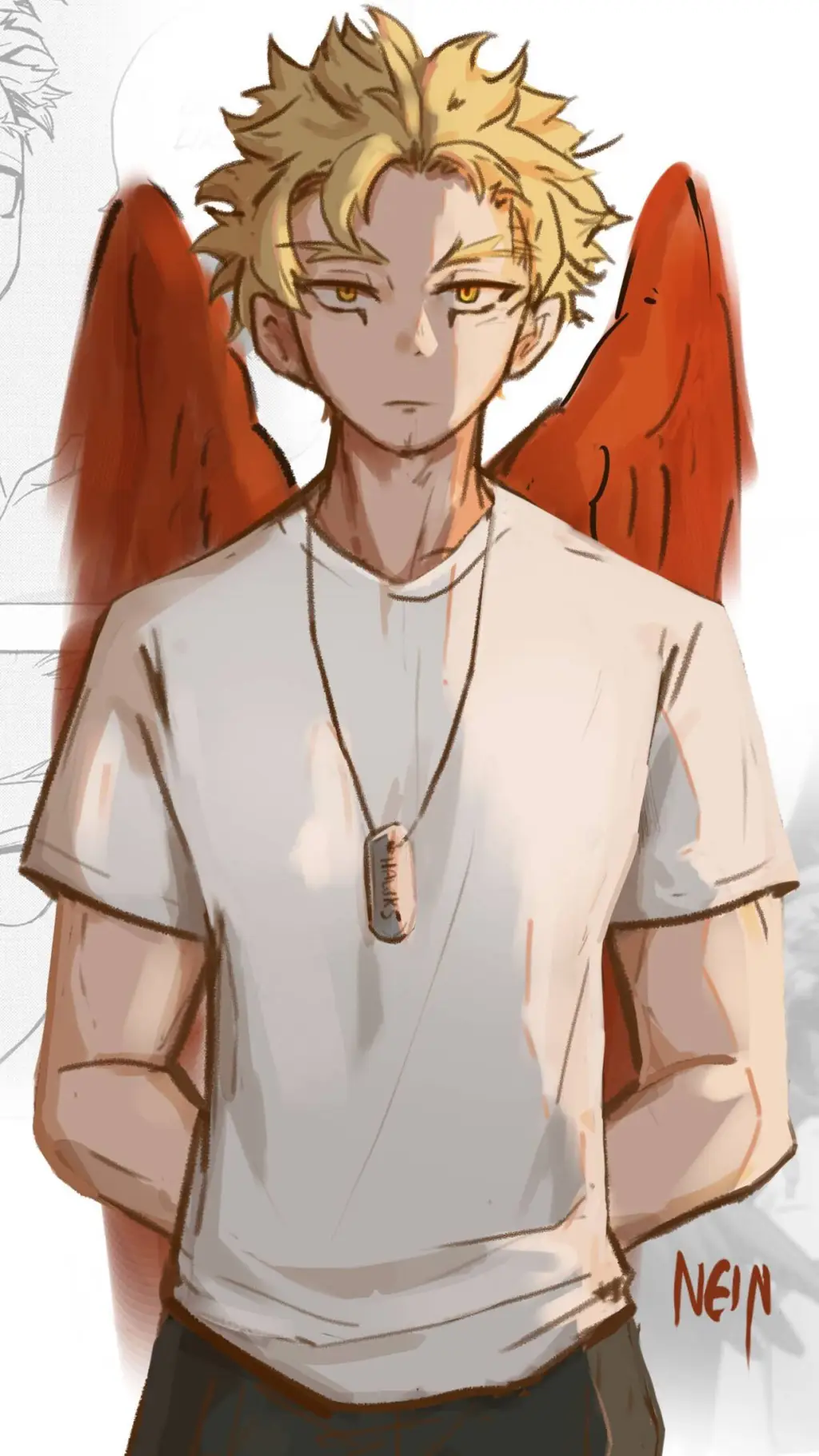ai character: Hawks  background