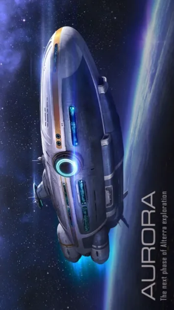 ai character: AURORA-STARSHIP background