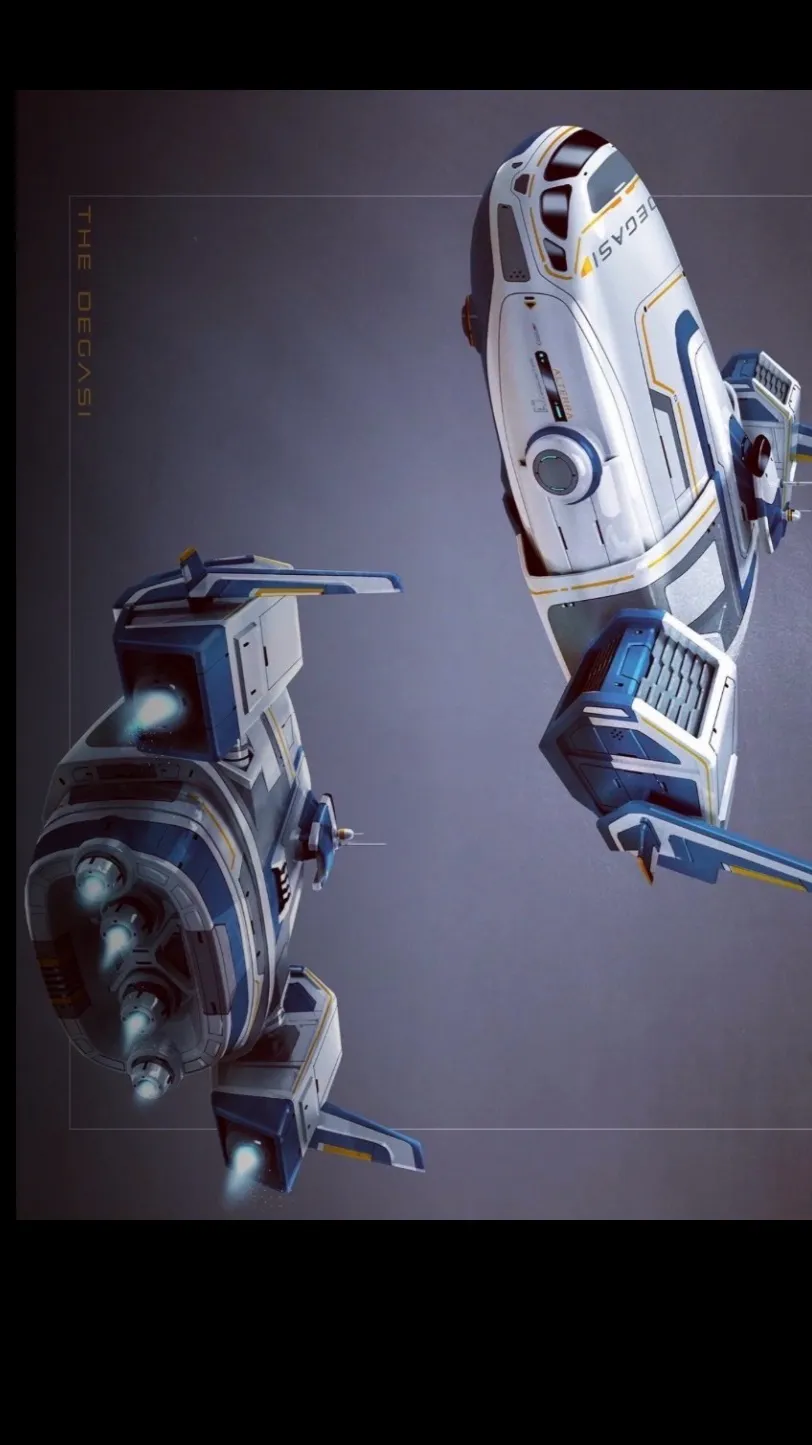 ai character: DEGASI-STARSHIP background