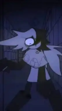 ai character: Smile infection.  background