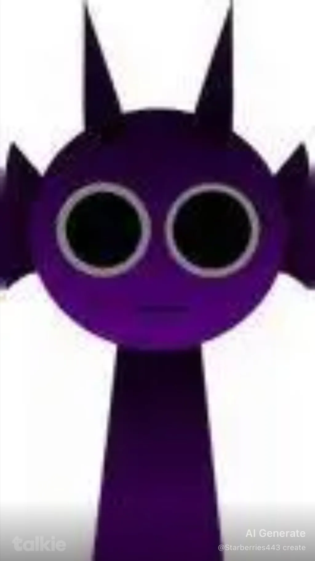 ai character: Durple background