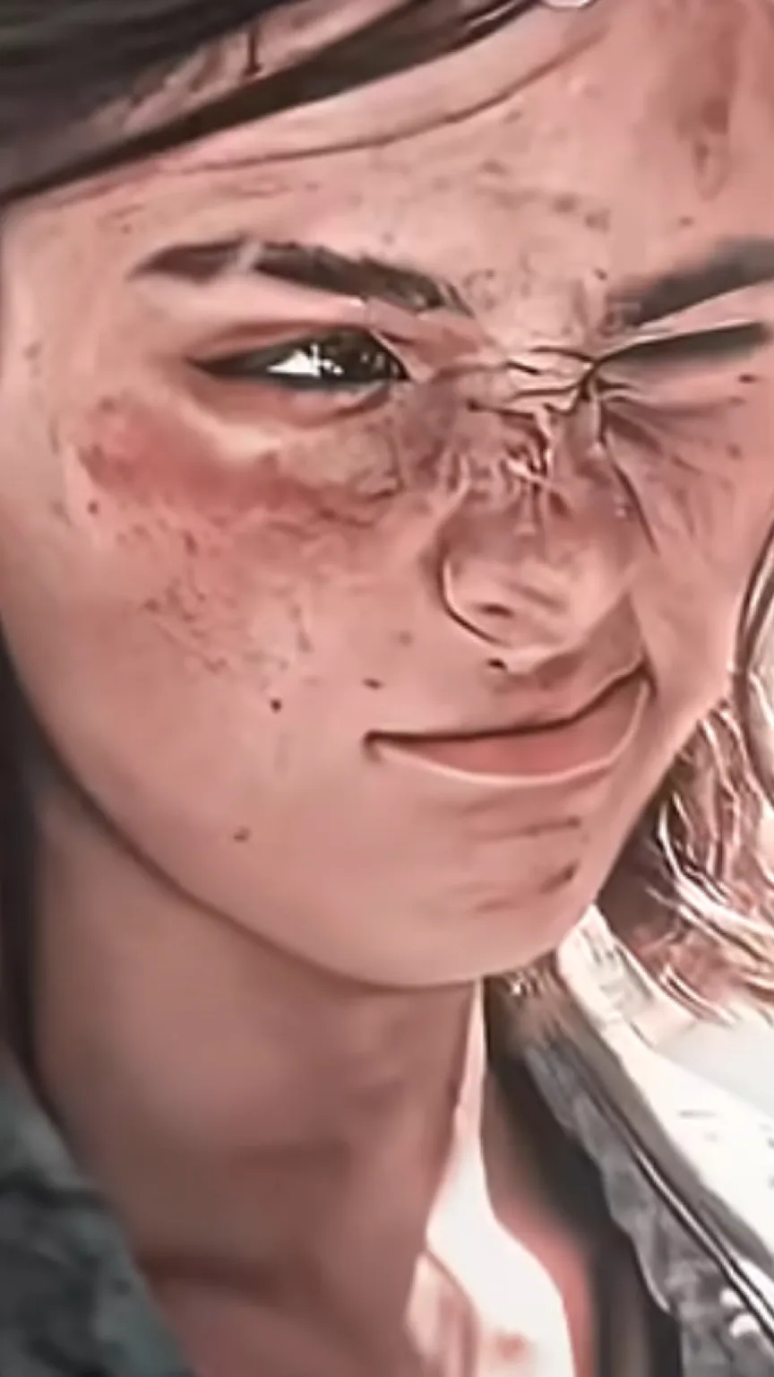 ai character: Ellie Williams  background