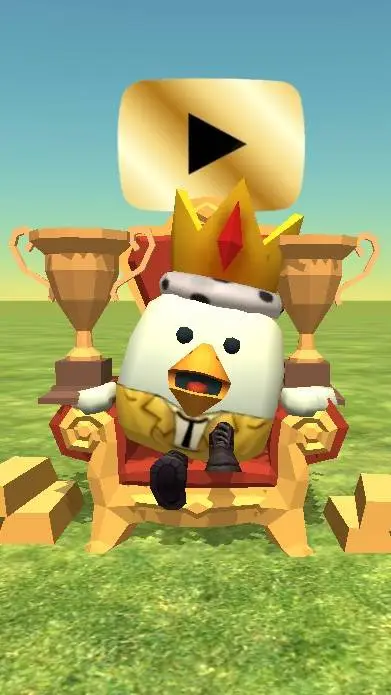 ai character: chicken gun queen  background