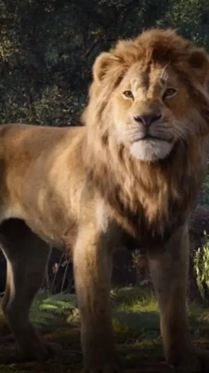 ai character: Simba  background