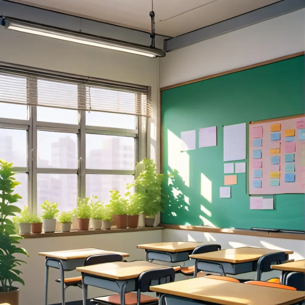 chat with ai character: Classroom
