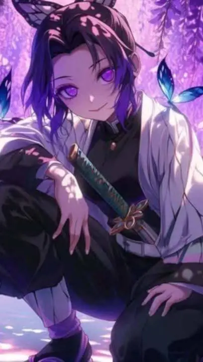 ai character: 🦋shinūbo kochō🦋 background