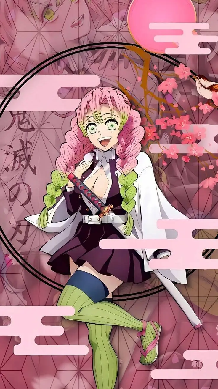 ai character: kanroji Mitsuri ❤️ background