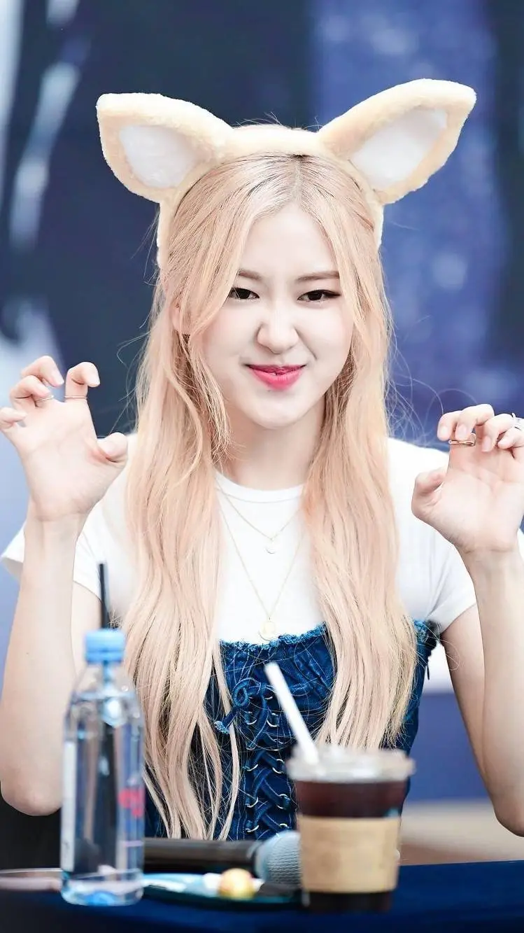 ai character: rose Blackpink background