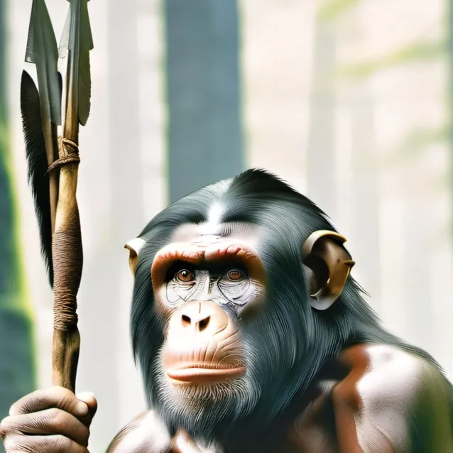 chat with ai character: primitive person
