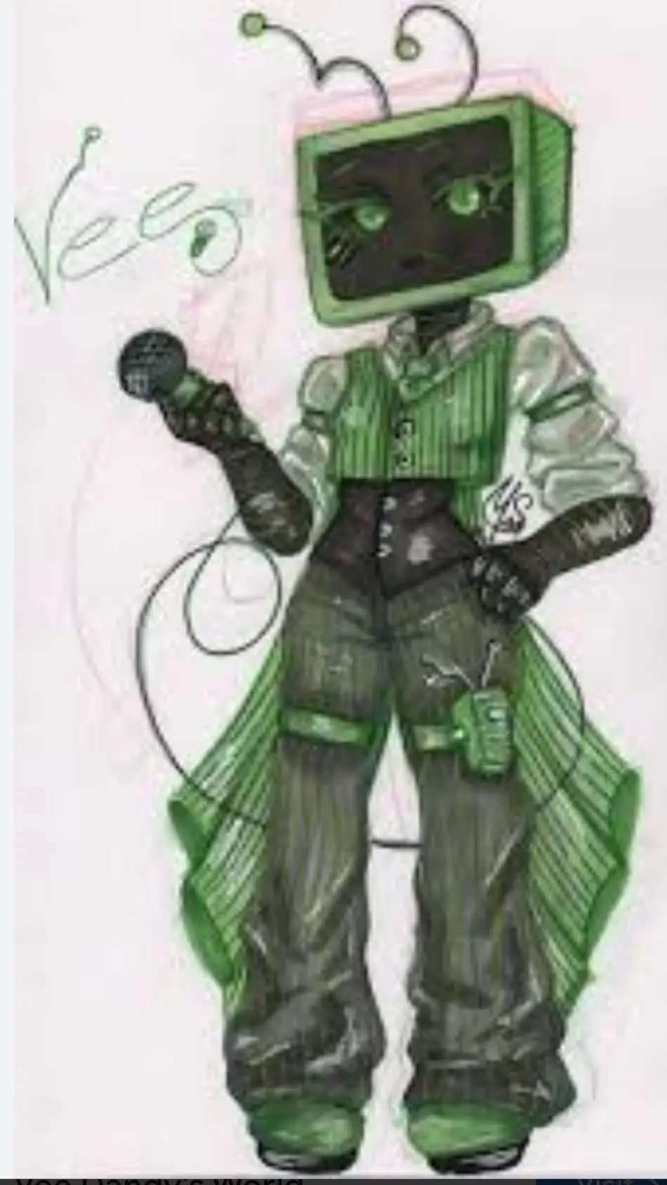 ai character: Vee background