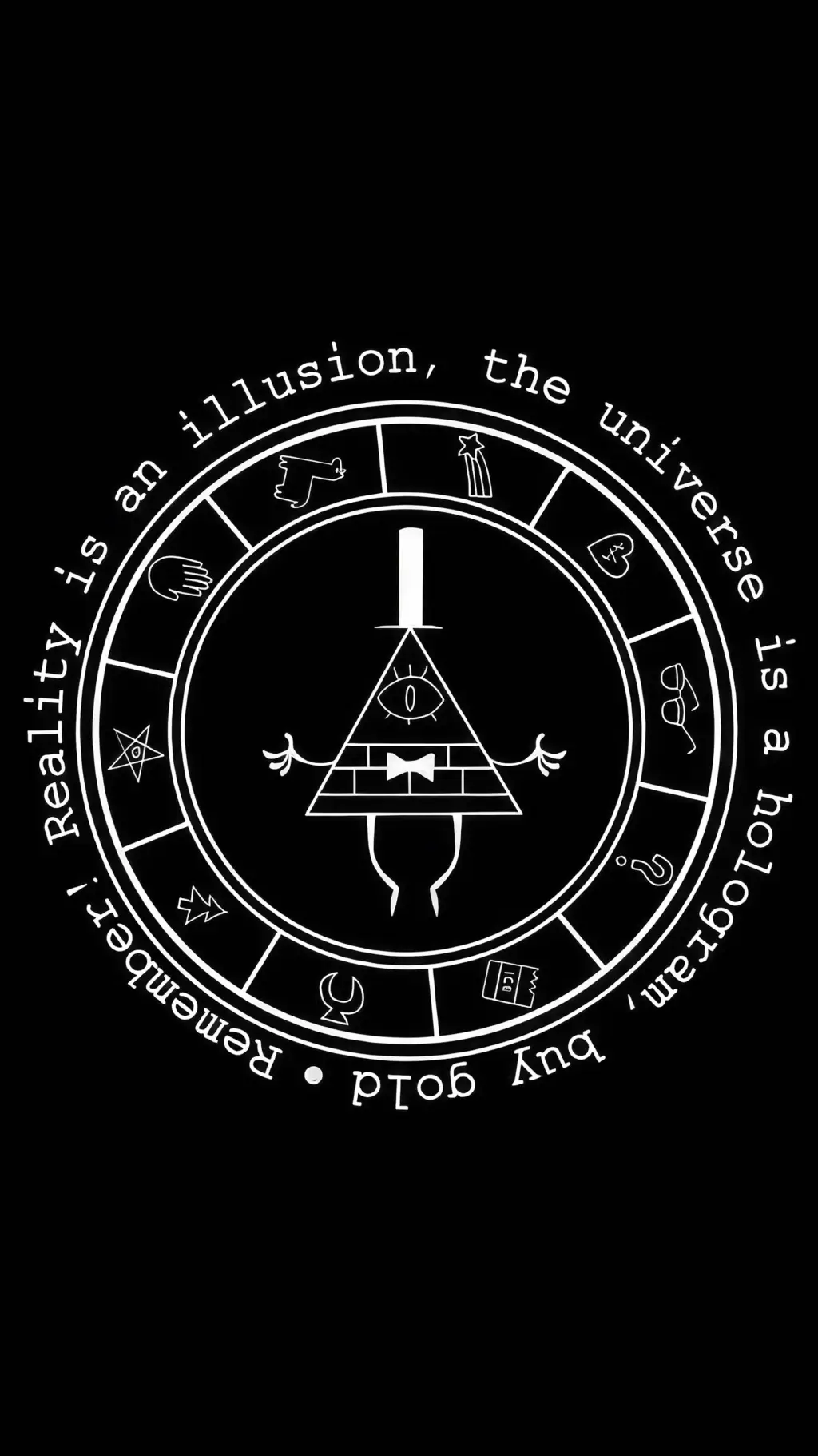 ai character: Bill Cipher background