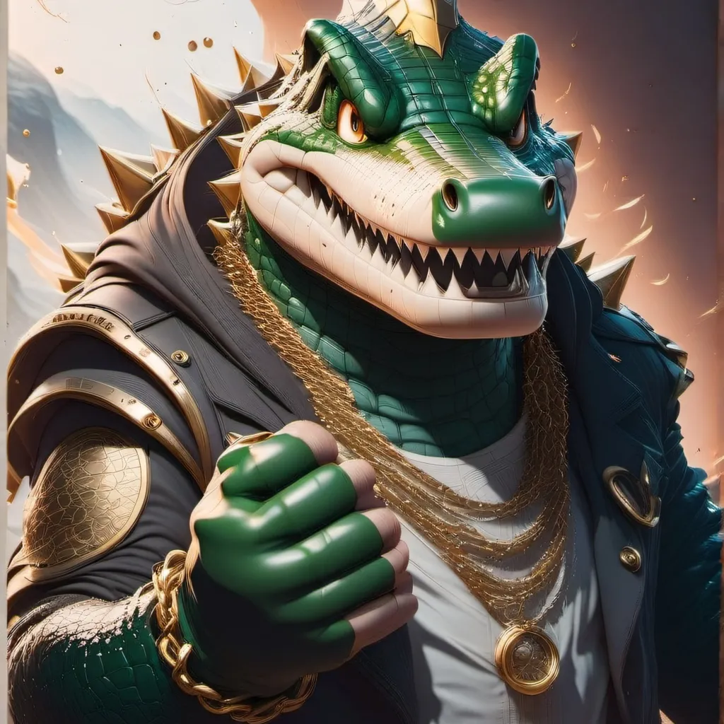 chat with ai character: smart crocodile