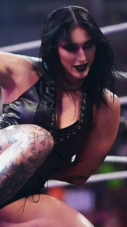 ai character: Rhea Ripley  background