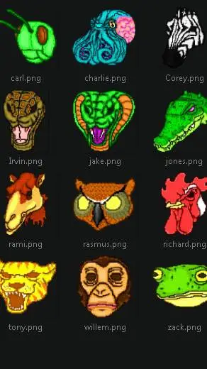 ai character: hotline Miami background