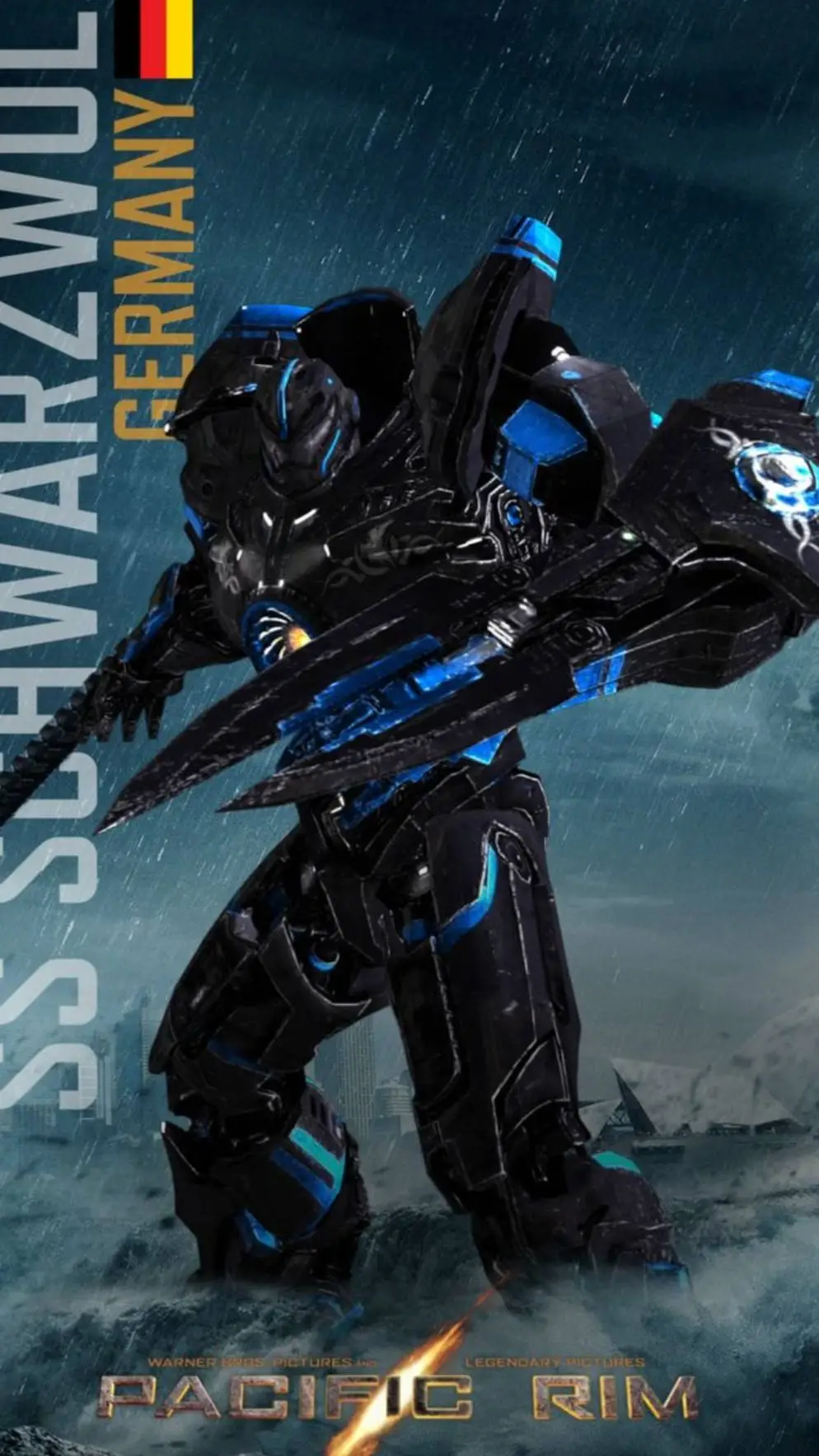 ai character: Schwarz Wolf  background