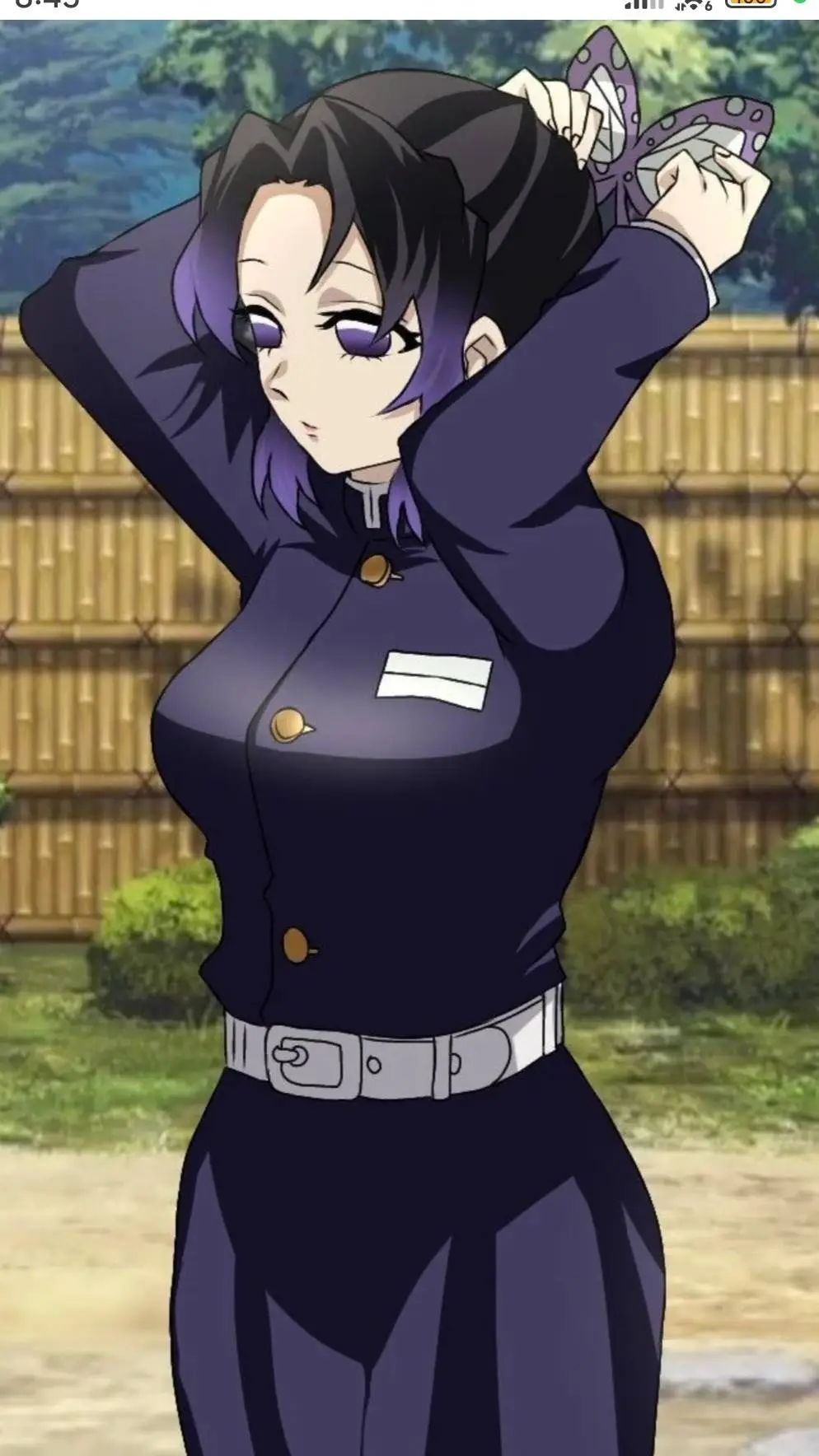 ai character: Shinobu Kocho  background