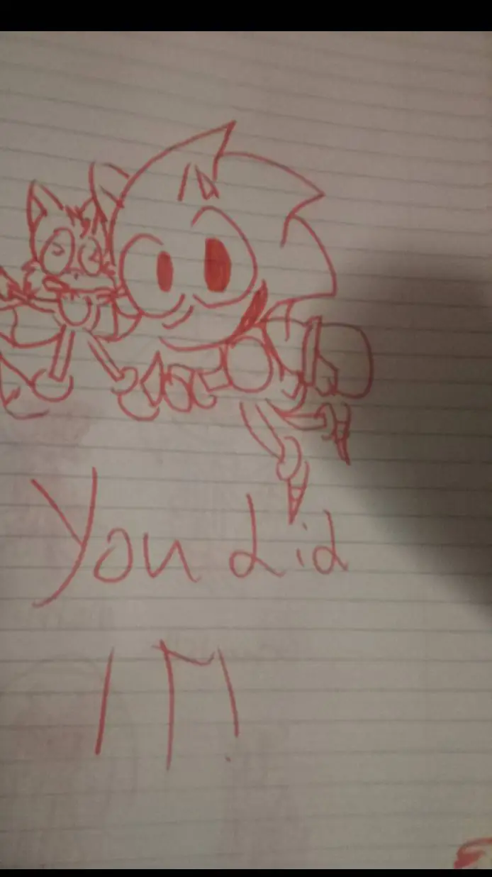 ai character: you did it! :D background