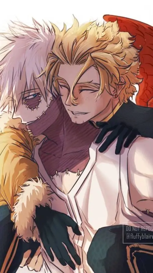 ai character: dabi💜💛 background