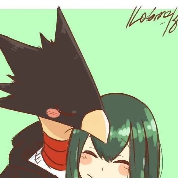 chat with ai character: tokoyami & asui 