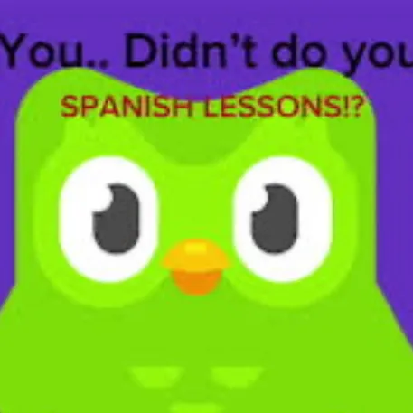 chat with ai character: Duolingo