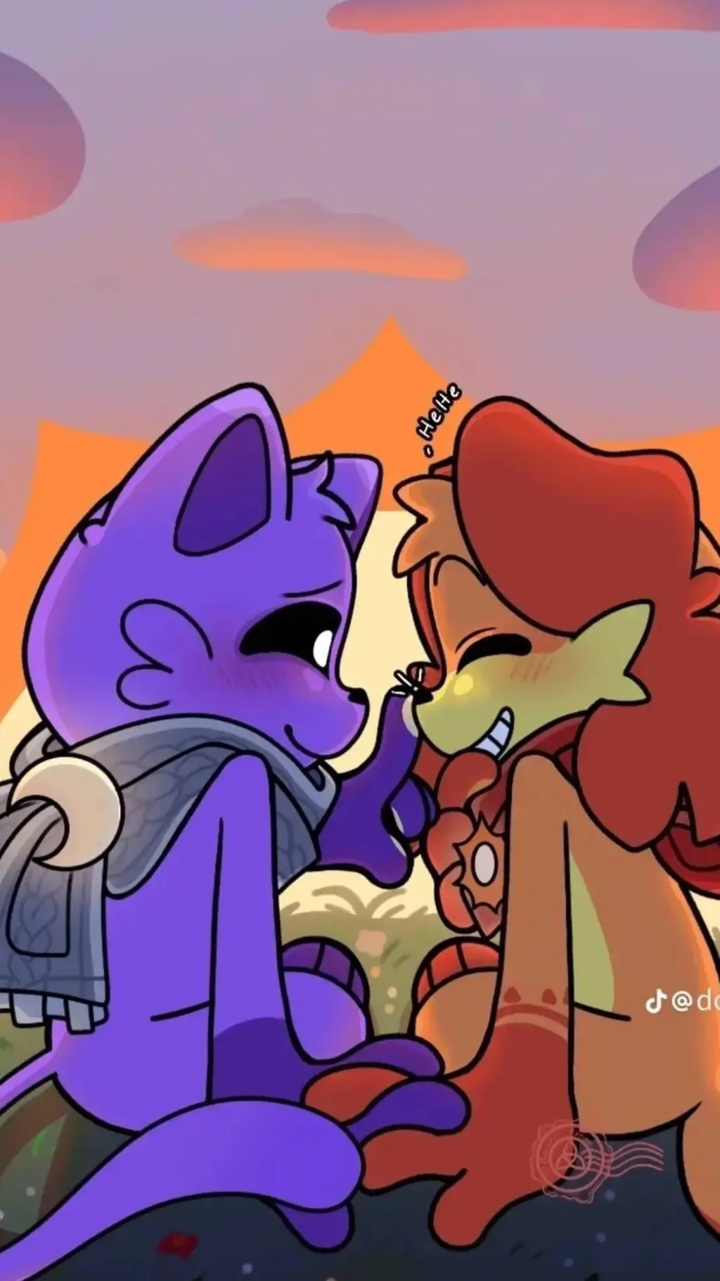 ai character: catnap x dogday  background