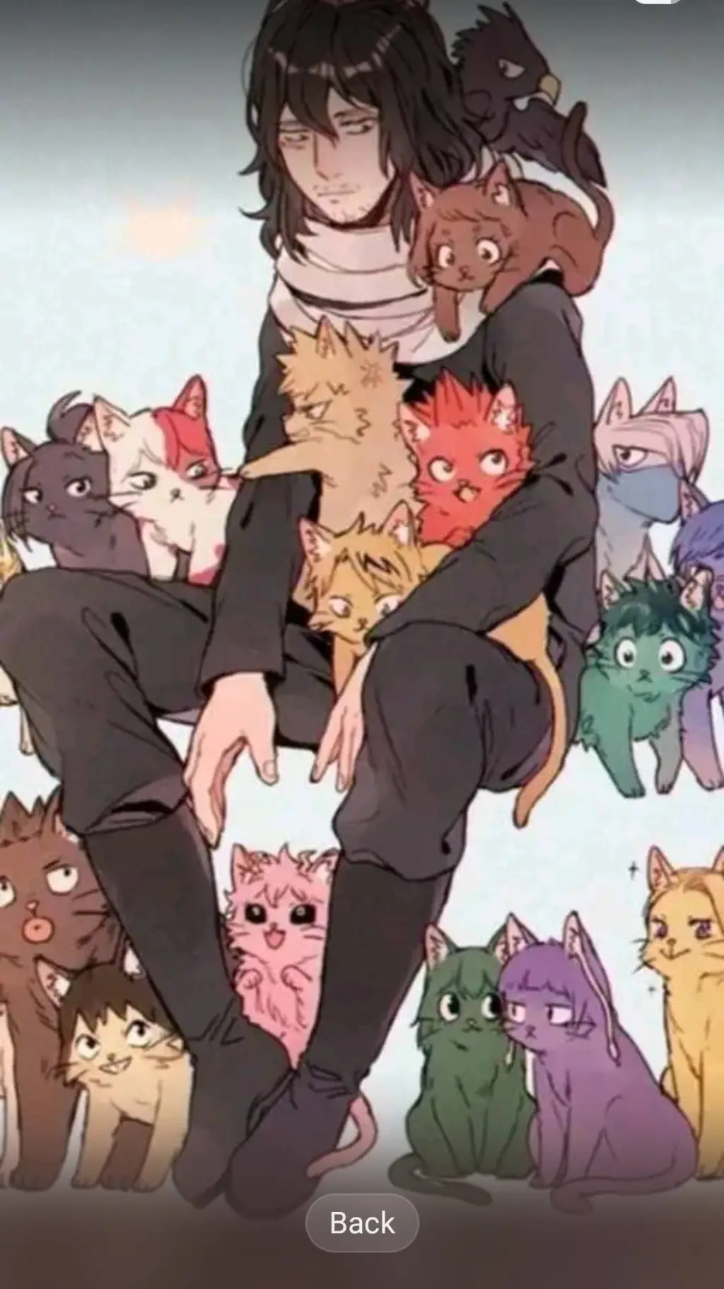 ai character: MHA pick me girl background