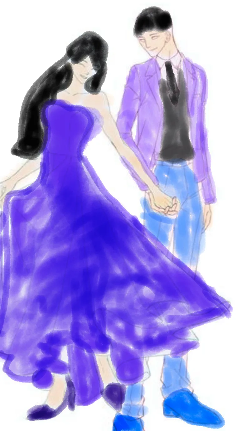 ai character: DLH prom background