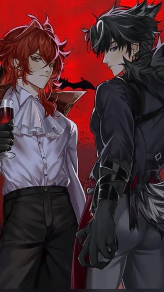 ai character: Love triangle background