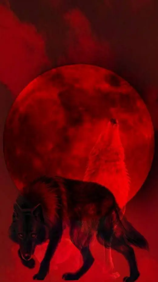 ai character: Blood wolf leader  background