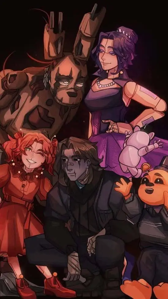 ai character: Afton reunion  background