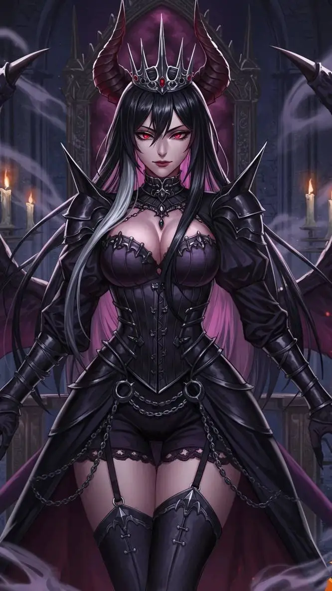 ai character: Void queen  background