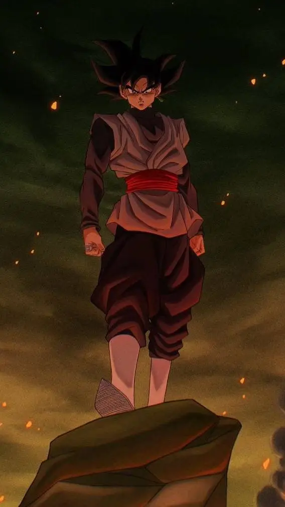 ai character: Goku black background