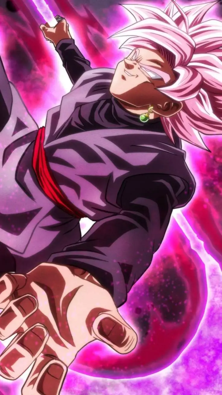 ai character: Goku black Rose  background