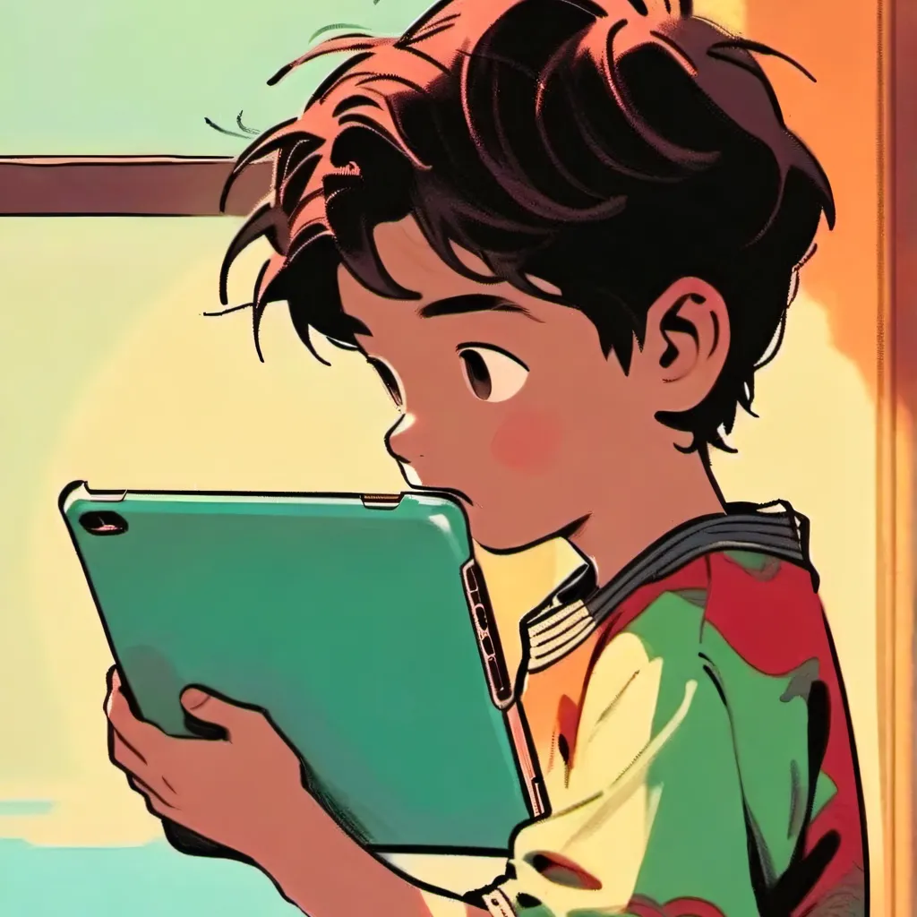 chat with ai character: Ipad kid