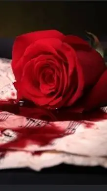 ai character: Mha blood rose  background