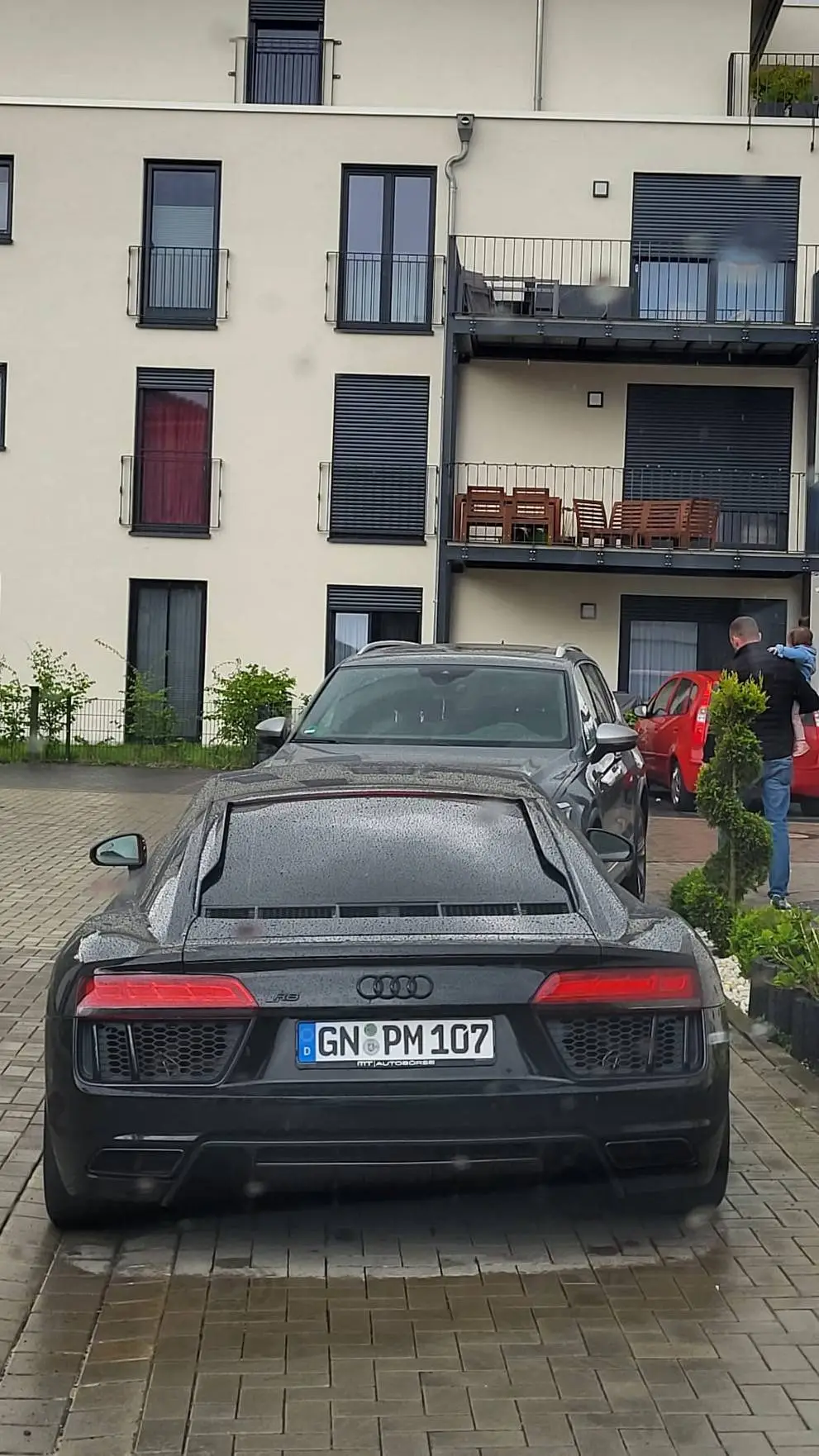 ai character: Audi R8  background
