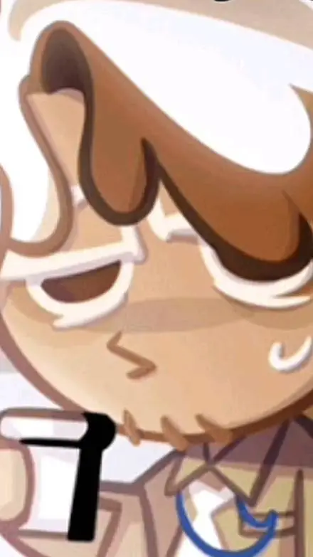 ai character: Cappuccino cookie background