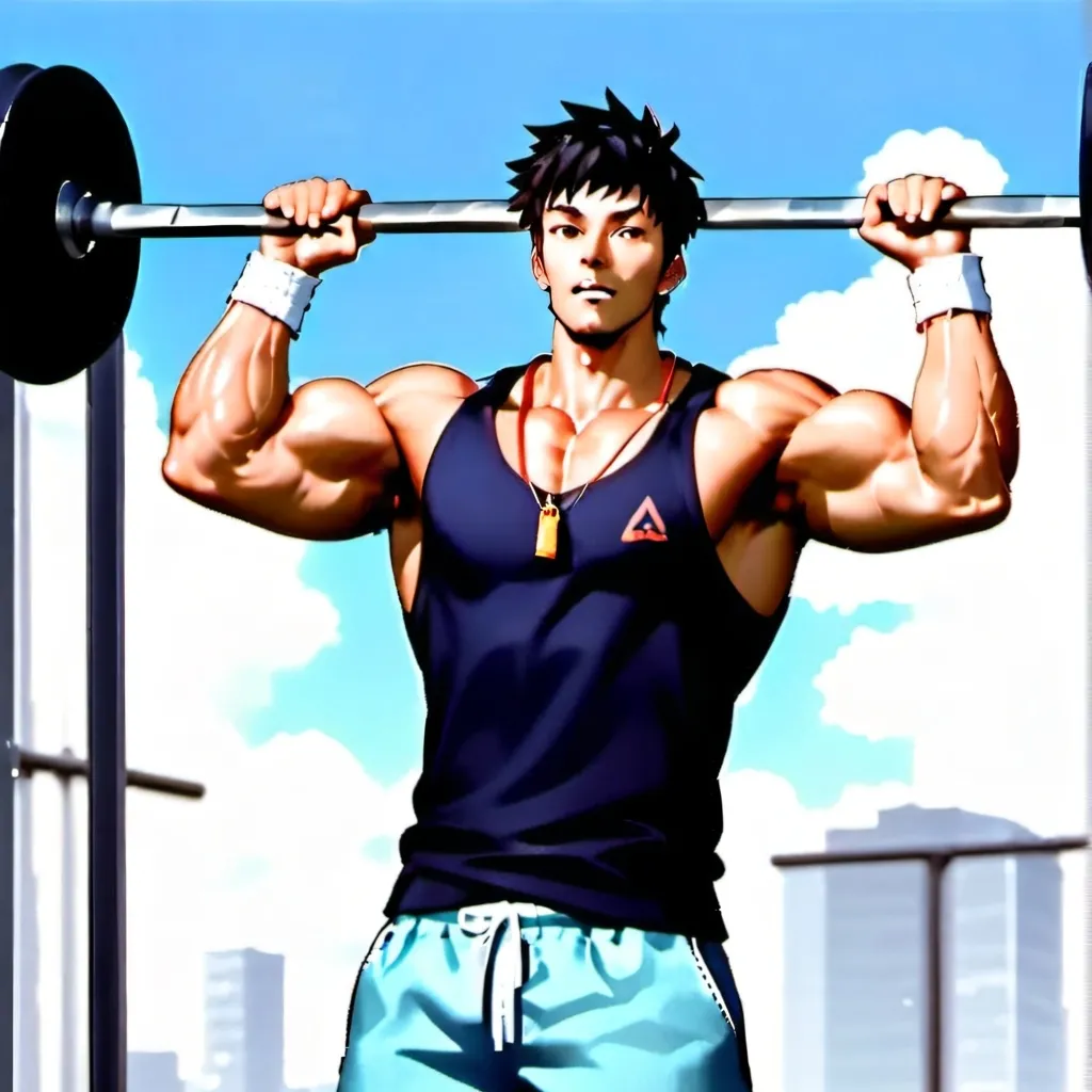 chat with ai character: muscular man