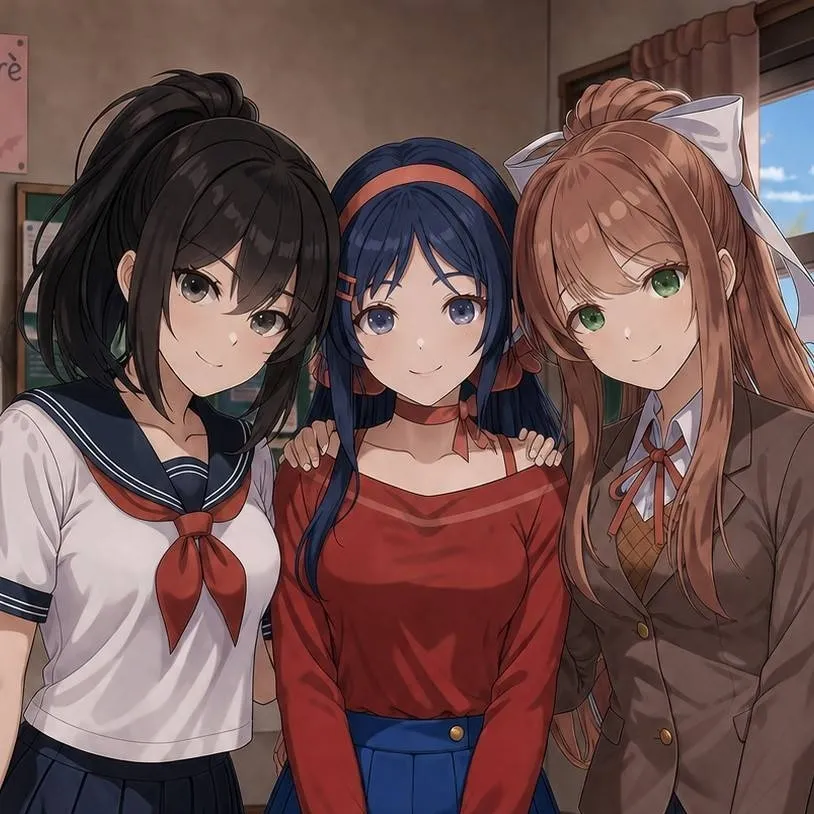 chat with ai character: Ayano,Mita,Monika💟
