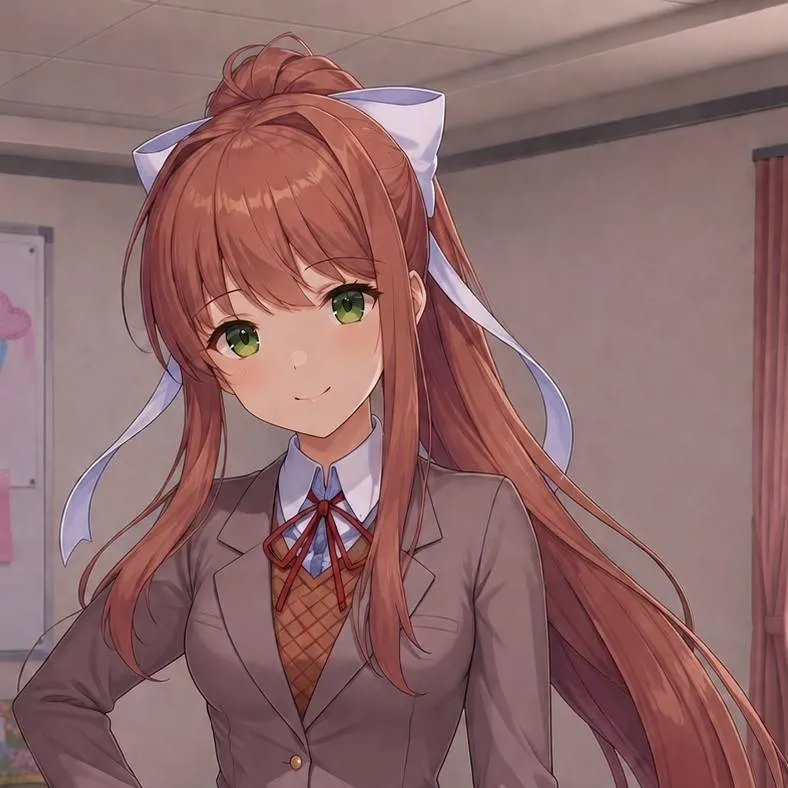chat with ai character: Monika💚🔪